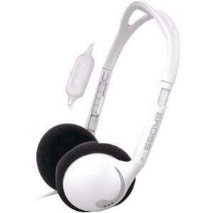  White Lightweight Portable Stereophone Electronics