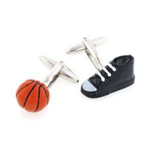  Novelty basketball and boot cufflinks with presentation 