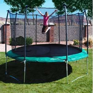  Skywalker Green 15 Round Trampoline and Enclosure Toys & Games