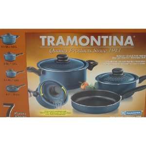  Tramontina 7 Pc Nonstick Lock & Drain Cookware Set New 