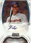 2011 Bowman Sterling George Springer Auto Astros  