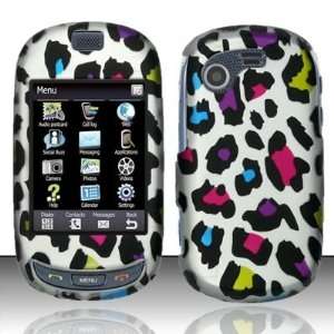 For Samsung Gravity Touch T669 (T Mobile) Rubberized Colorful Leopard 