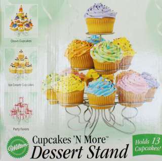 Wilton Cupcakes N More 13 ct SMALL DESSERT STAND Cake  