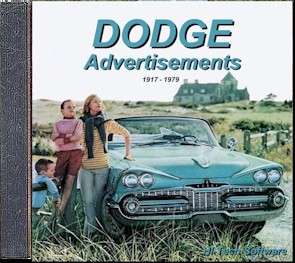 Vintage Dodge Auto Ads 1917 1979 CD ROM  