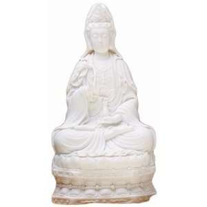  12 Kwan Yin Statue in White