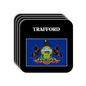  US State Flag   TRAFFORD, Pennsylvania (PA) Set of 4 Mini 