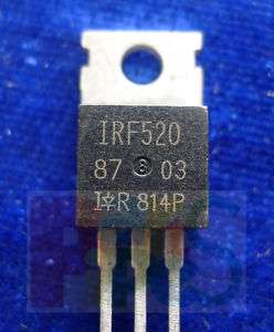 10,Power N Mosfet IRF520 IRF 520 Transistor TO 220 m  