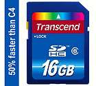 Transcend 16GB SD SDHC Secure Digital Memory Card clas