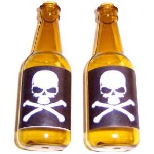  2 Strings of Skull & Bones Beer Bottle Party String Lights 
