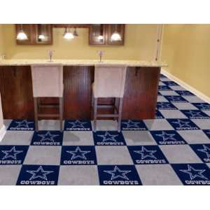  Dallas Cowboys 20 PACK OF 18 AREA/SPORTS/GAME ROOM CARPET 