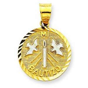  14k & Rhodium Mi Bautizo Charm Jewelry