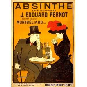  1905 Vintage Drink Poster Absinthe extra suprieure