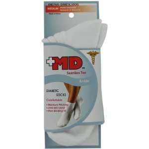  MD USA Wave, In Mesh Shorty Diabetic Seamless Ankle Socks 