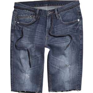   Selecter Cut Off Mens Short Racewear Pants   Destroyed Wash / Size 28