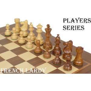 French Lardy Staunton Chess Set in Golden Rosewood 