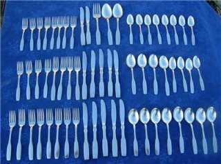   Community Stainless Flatware ~PAUL REVERE~ 63 Pc Set~ Service for 12