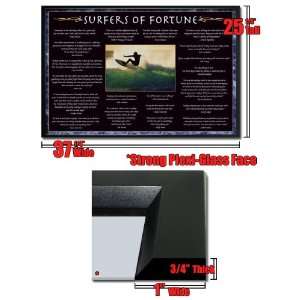   Framed Surfers Of Fortune List Quotes Poster Fr 24475