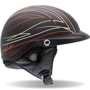  Bell Pit Boss Half Motorcycle Helmet Pin Stripe M 