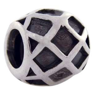   with Diamond Pattern Sterling Silver Bead, Pandora Compatible Jewelry