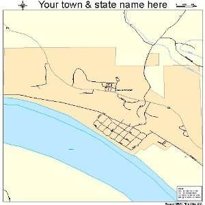  Street & Road Map of Leavenworth, Indiana IN   Printed 