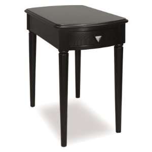  Leick Contemporary Chairside End Table in Black