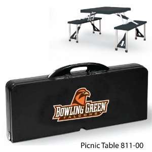 Bowling Green State Digital Print Picnic Table Portable table with 4 