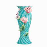 FZ02677 Franz Porcelain red Camellia mid vase New Summer Introduction 