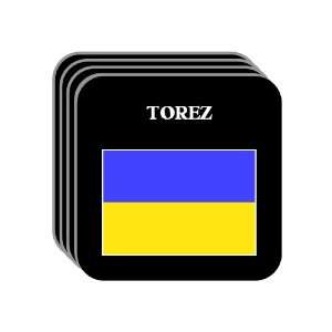  Ukraine   TOREZ Set of 4 Mini Mousepad Coasters 