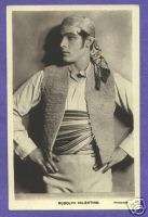Y6334 Rudolph Valentino Movie Star Postcard, No. 22  