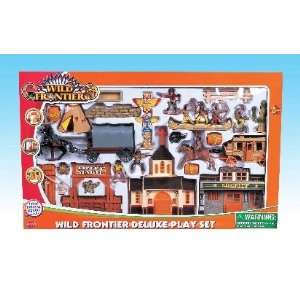  Wild Frontier Deluxe Cowboys & Indians Playset w/Sheriffs 