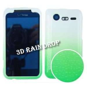 HTC Droid Incredible 2 II ADR6350 ADR 6350 Solid Blue 3D 3 D Raindrops 