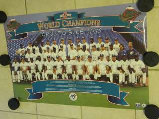 1993 Toronto Blue Jays World Series Champs Team Poster  