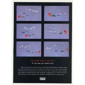  1998 Alexander Calder National Gallery of Art GTE Print Ad 