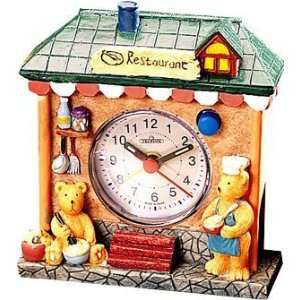  Teddy Bear Restaurant Alarm Clock
