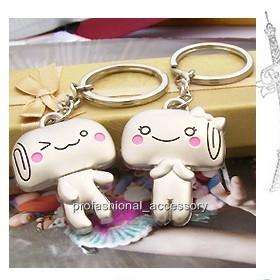 SW502 Sweet Heart Lover Pair Bread Cake Food Couple Keychain
