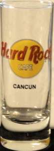 Hard Rock Cafe CANCUN 4 SHOT GLASS Classic HRC LOGO Bl  