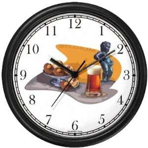  Belgium Icons   Chocolate, Beer Wall Clock by WatchBuddy 