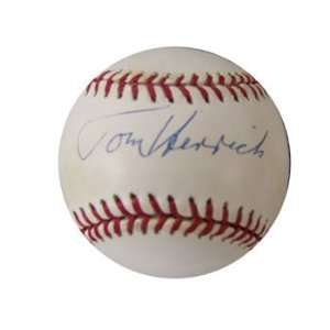 Tommy Henrich Autographed Baseball