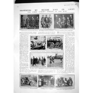  1915 BLACK WATCH SOLDIERS WHARTON MOTOR CAR GEDDES WEST 