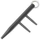 Self defense Kubaton spike key chain tool black steel s