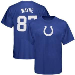   87 Reggie Wayne Royal Blue Scrimmage Gear T shirt
