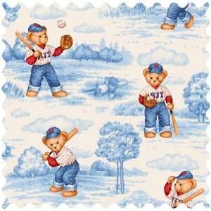 SheetWorld All Star Toile Fabric   By The Yard Baby