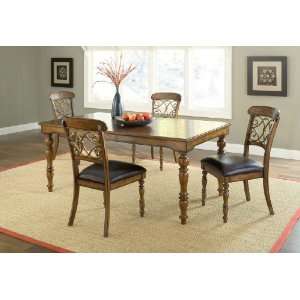  Hillsdale 4610DTBCB Bergamo Dining Set A   Weathered Brown 
