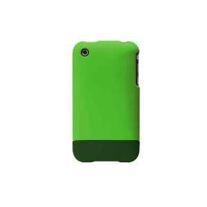 Premium Green Rubberized Slider Case Cover for Apple iPhone 3G 3GS 