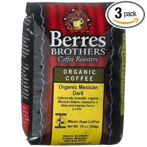 Berres Brothers Coffee Roasters Organic Mexican Dark Coffee, Whole 