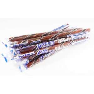 Root Beer Brown & White Old Fashioned Hard Candy Sticks 10 Count 