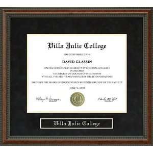 Villa Julie College (VJC) Diploma Frame 