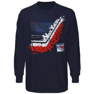  Reebok New York Rangers In Stick Tive Long Sleeve T Shirt 