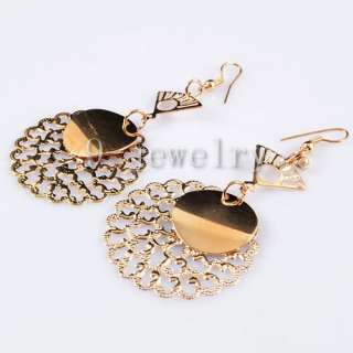 Shell Shape Golden Dangle Earrings TT0636  