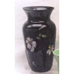  Fenton Art Glass   10 Black Decorated Vase Everything 